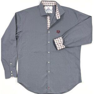 Thomas Dean Collegiate Mens Shirt Texas A&M Aggies 12th Man Flip Cuff Size Large